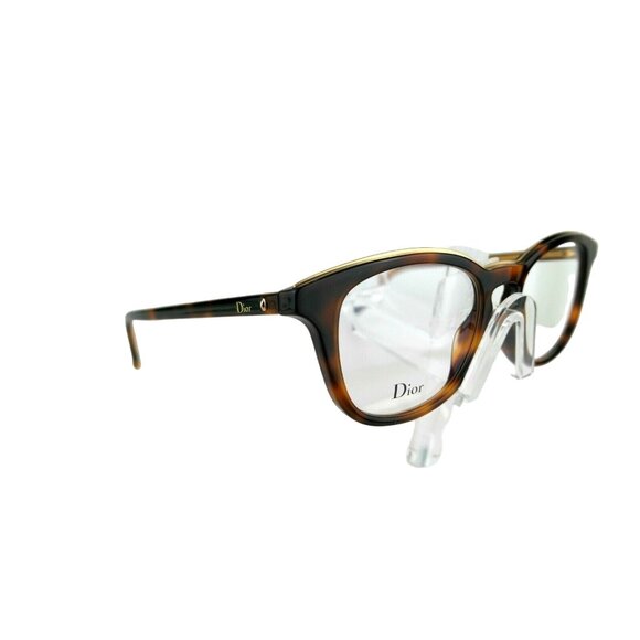 DIOR MONTAIGNE 40 (C9C) Havana Crystal 49-18-145  Eyeglass Frames - Picture 6 of 6